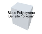 Blocs Polystyrène 15 kg/m³