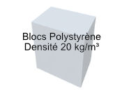 Blocs Polystyrène 20 kg/m³