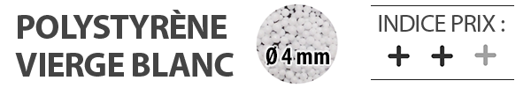 Billes de polystyrène expansé ignifugées 4 mm 14960 Litres