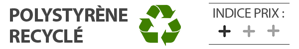 Billes de polystyrène recyclé en sac : 2720 Litres